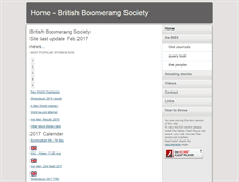 Tablet Screenshot of boomerangs.org.uk